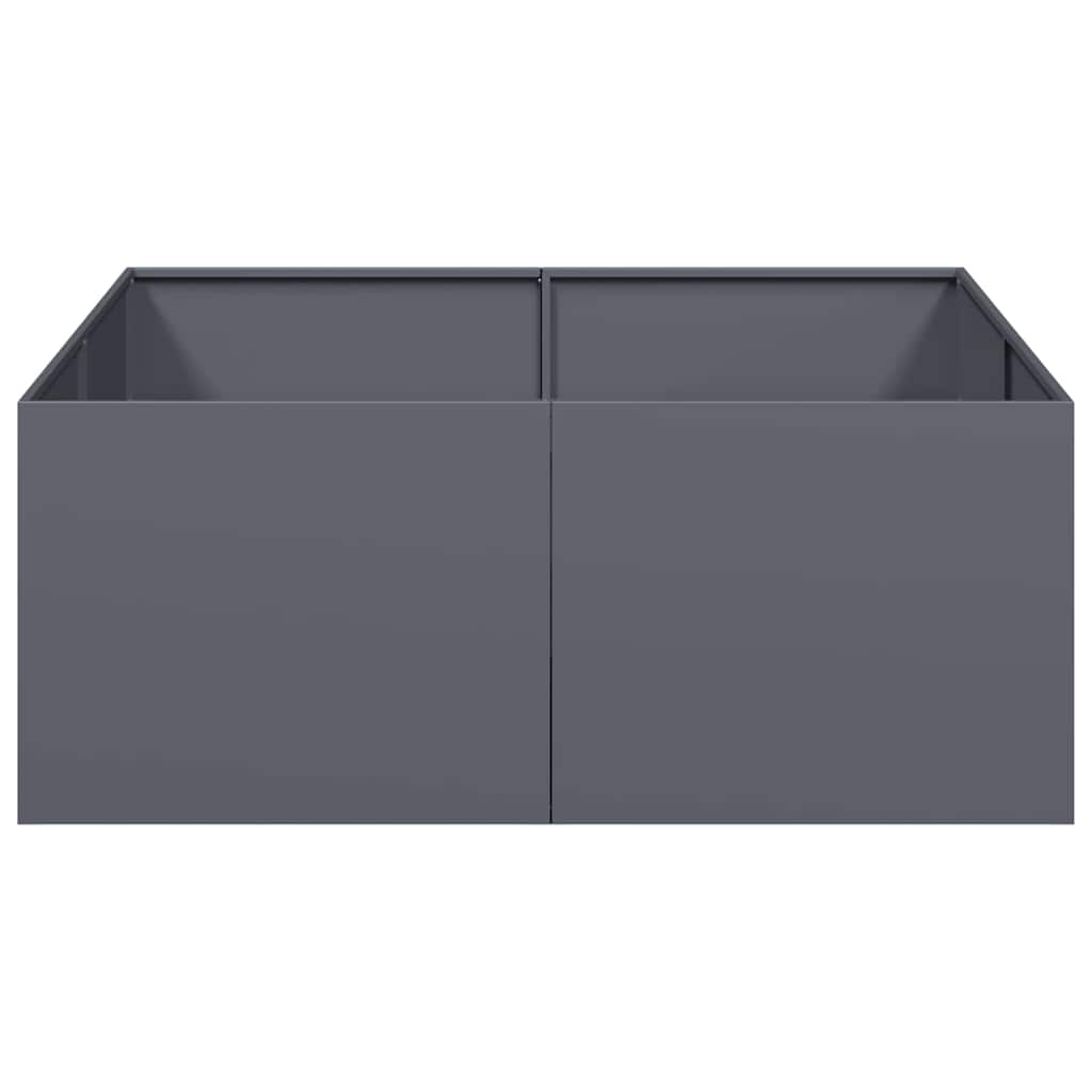 vidaXL Doniczka Antracyt 100x100x40 cm Stal