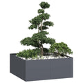 vidaXL Doniczka Antracyt 100x100x40 cm Stal