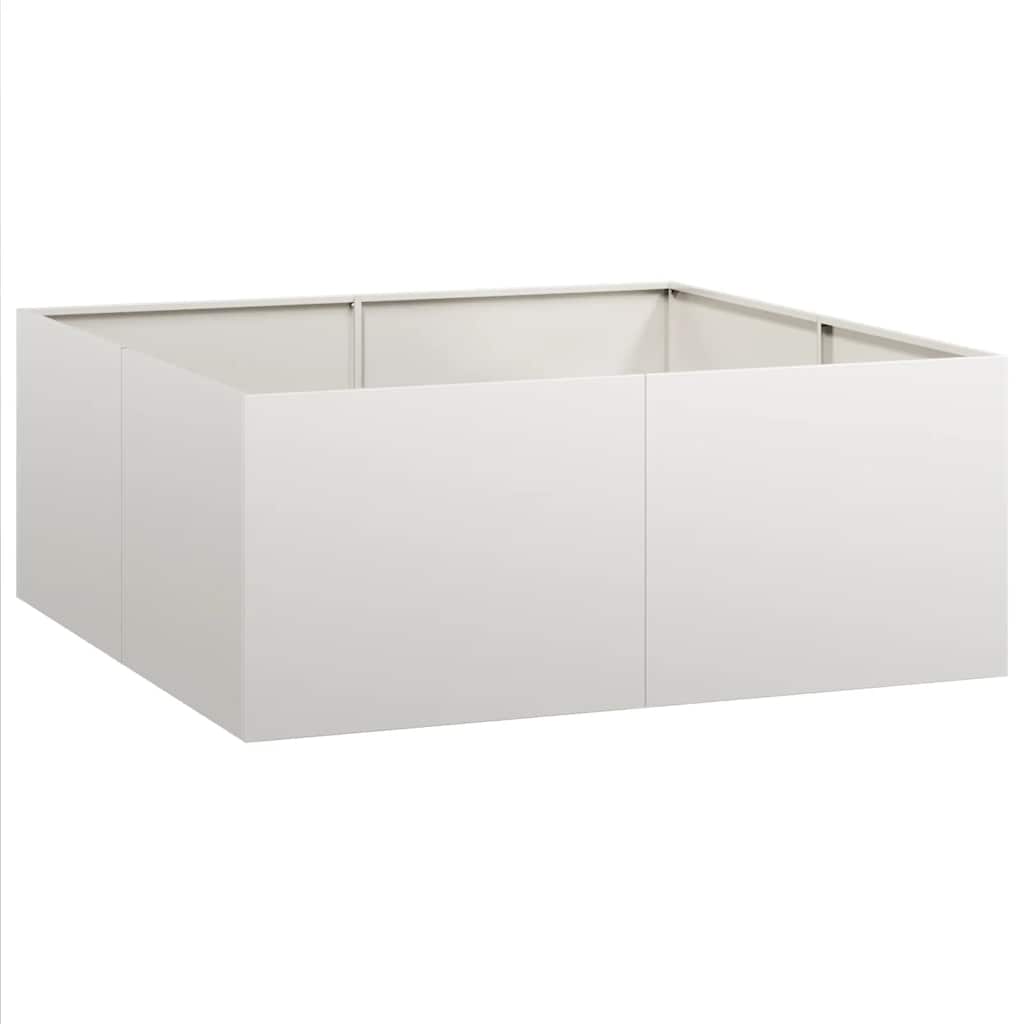 vidaXL Doniczka 100x100x40 cm Stal nierdzewna