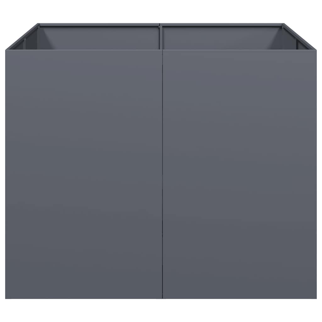 vidaXL Doniczka Antracyt 100x100x80 cm Stal