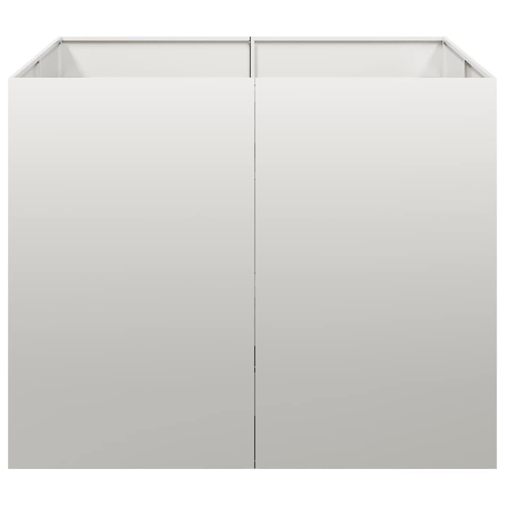 vidaXL Doniczka 100x100x80 cm Stal nierdzewna