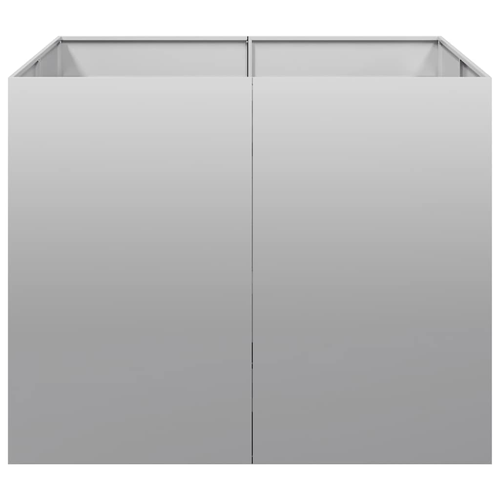 vidaXL Doniczka 100x100x80 cm Stal ocynkowana