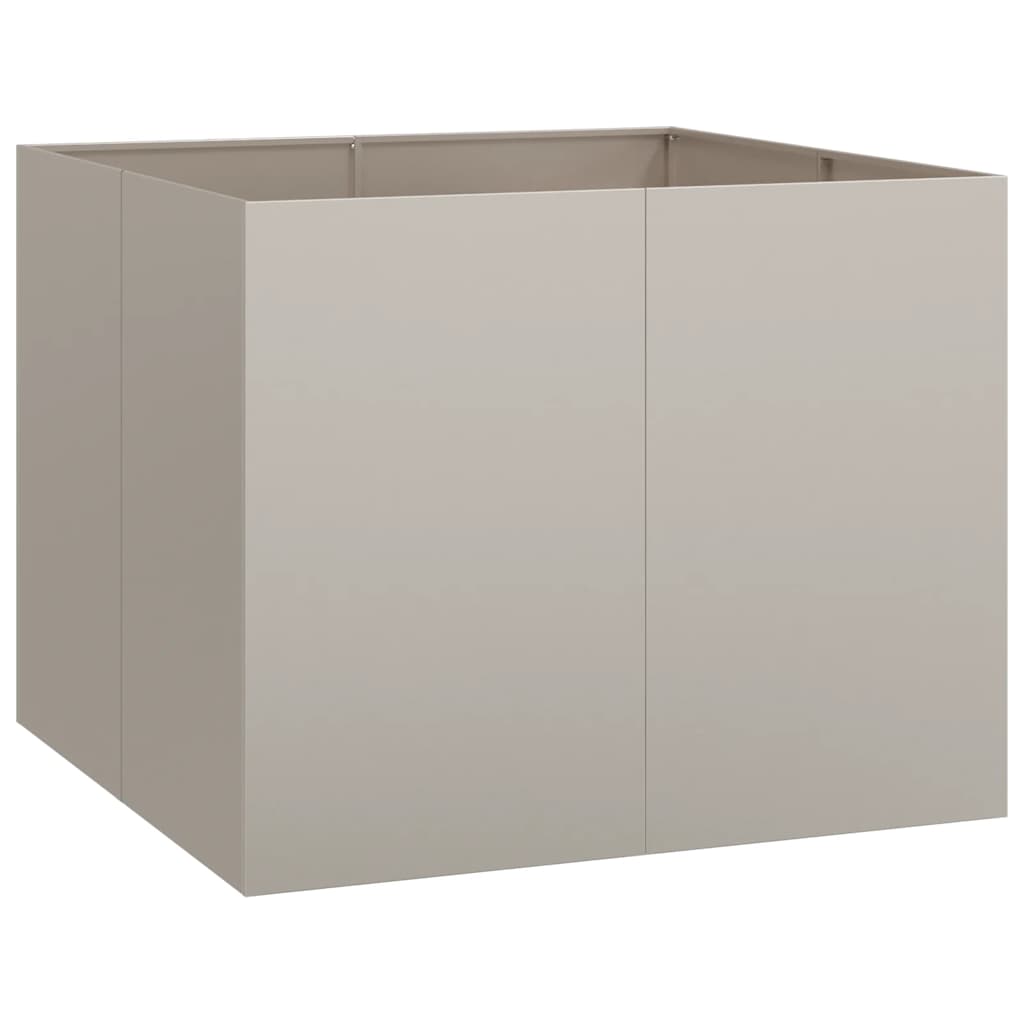 vidaXL Doniczka Rusty 100x100x80 cm Stal nierdzewna