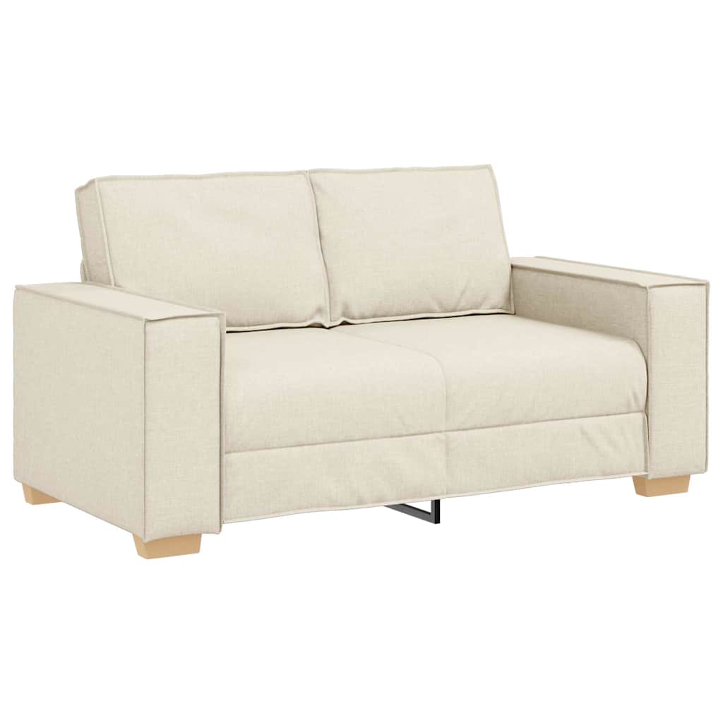 vidaXL Zestaw Sof 3 pcs Beżowy 220 x 80 x 84 cm Tkanina lniana