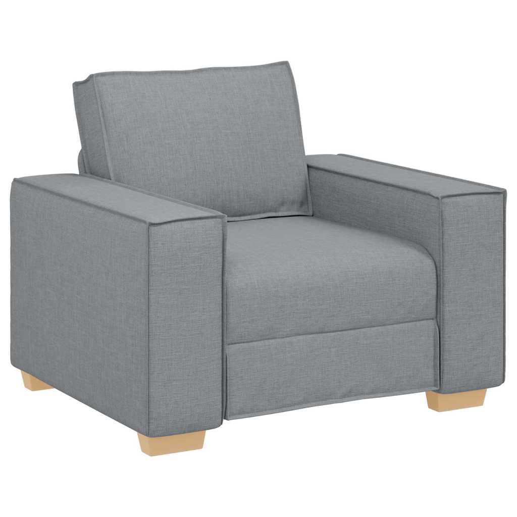 vidaXL Sofa 3 pcs Jasnoszary 220 x 80 x 84 cm Tkanina lniana