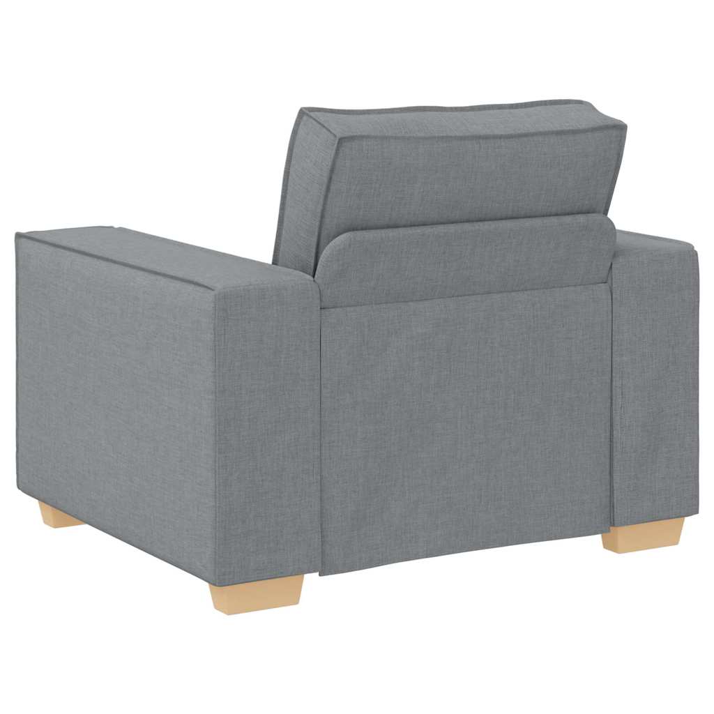 vidaXL Sofa 3 pcs Jasnoszary 220 x 80 x 84 cm Tkanina lniana