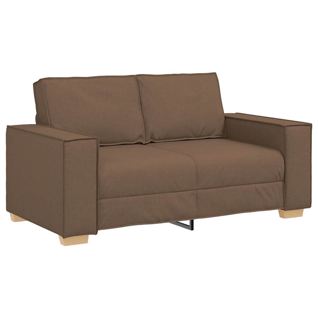 vidaXL Sofa 3 pcs Brązowy 220 x 80 x 84 cm Tkanina lniana