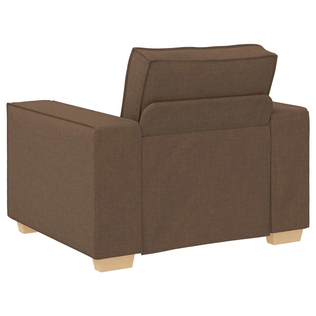 vidaXL Sofa 3 pcs Brązowy 220 x 80 x 84 cm Tkanina lniana