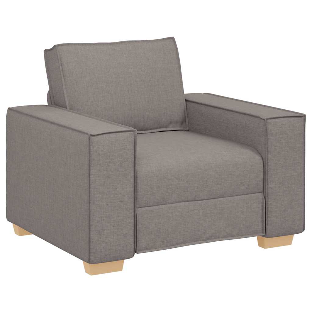 vidaXL Sofa 3 pcs Ciemnoszary 220 x 80 x 84 cm Tkanina lniana