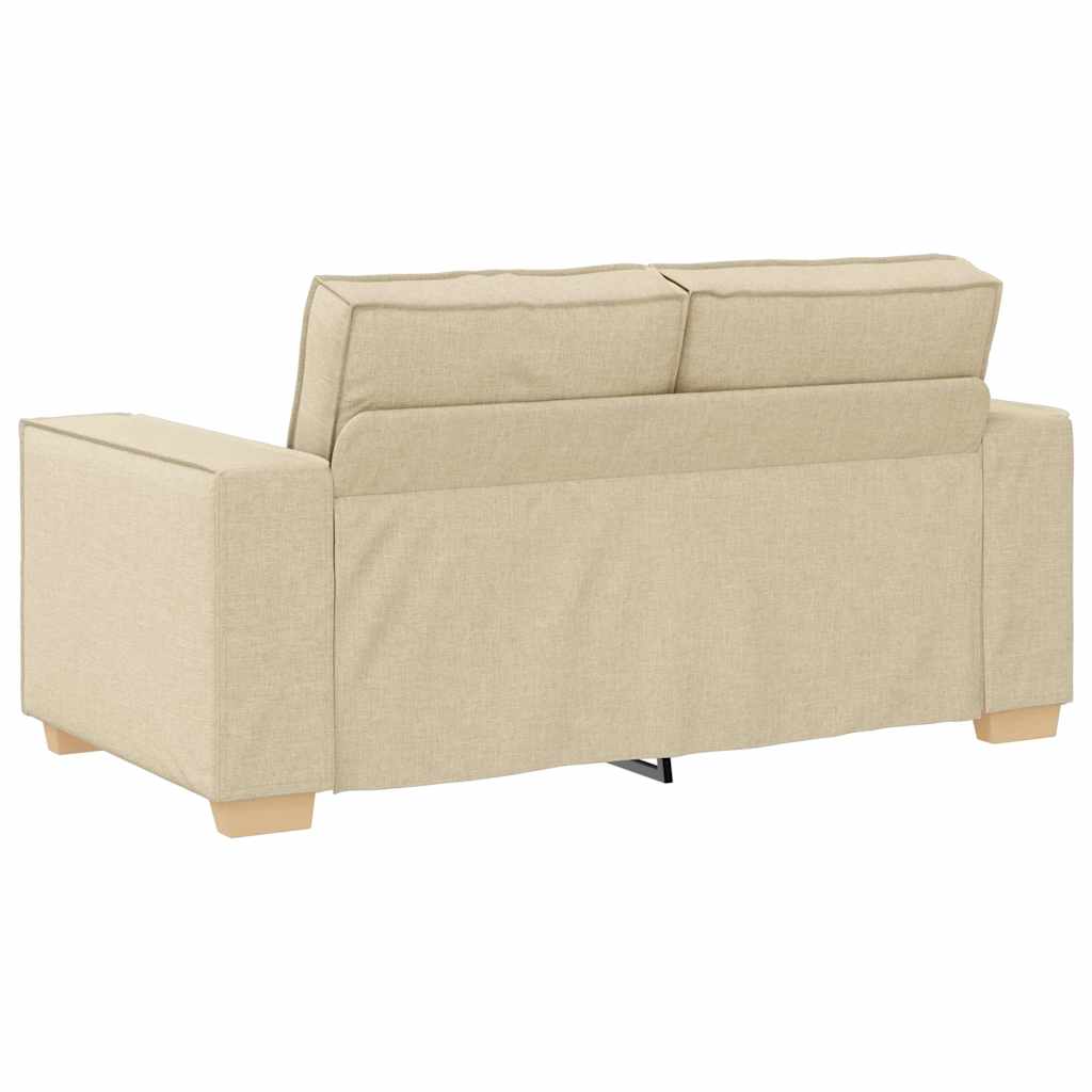 vidaXL Sofa 3 pcs Kremowy 220 x 80 x 84 cm Tkanina lniana