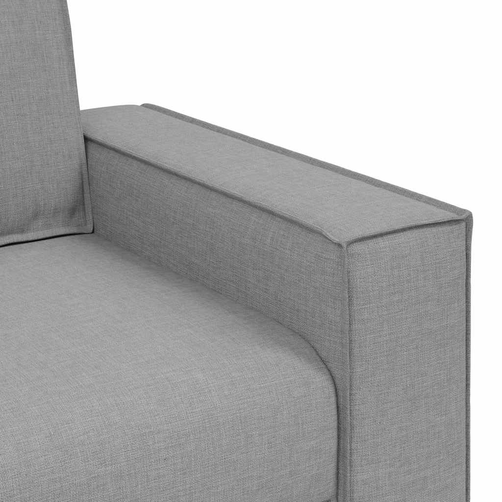 vidaXL Sofa 3 szt. Szary chmur Tkanina lniana