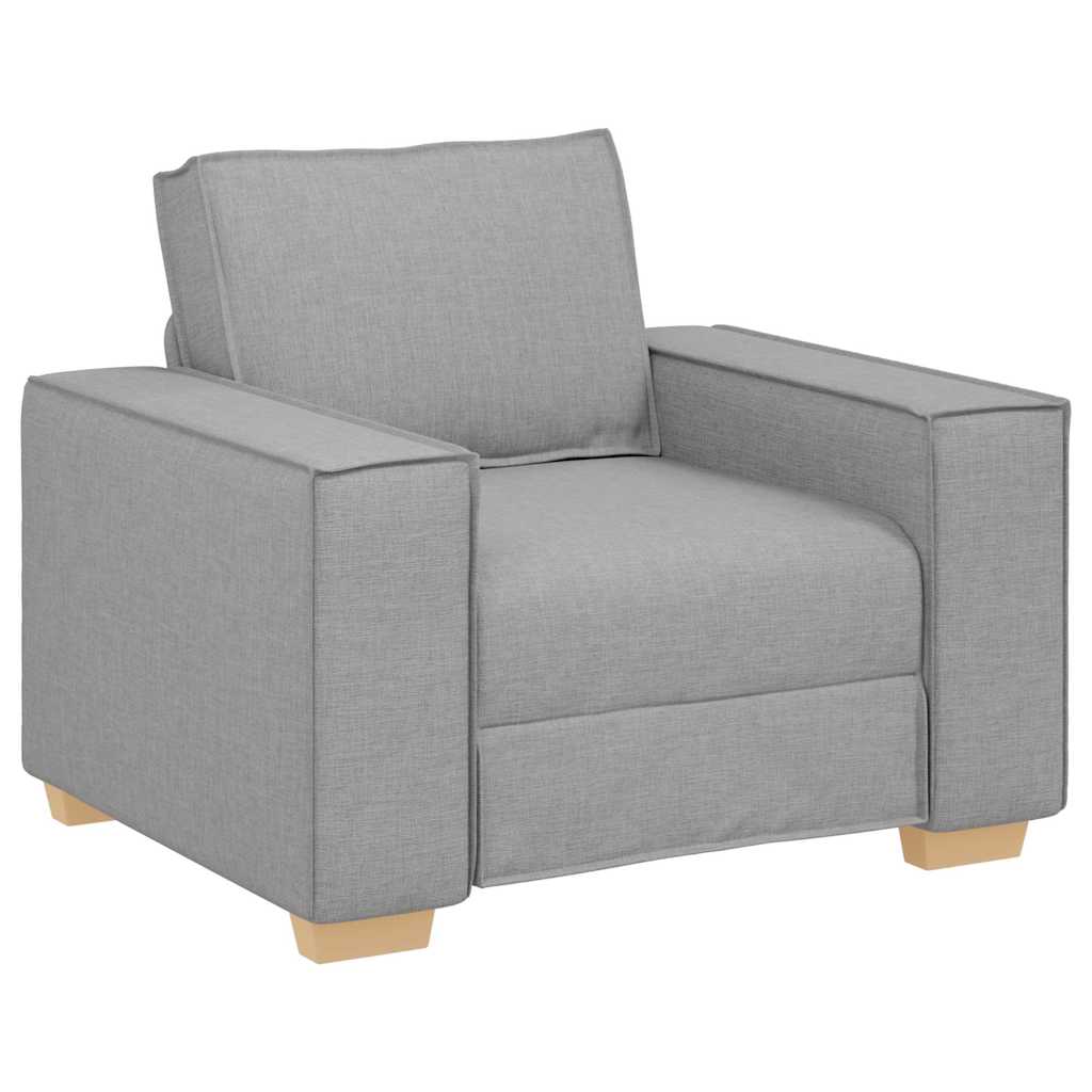vidaXL Sofa 3 szt. Szary chmur Tkanina lniana