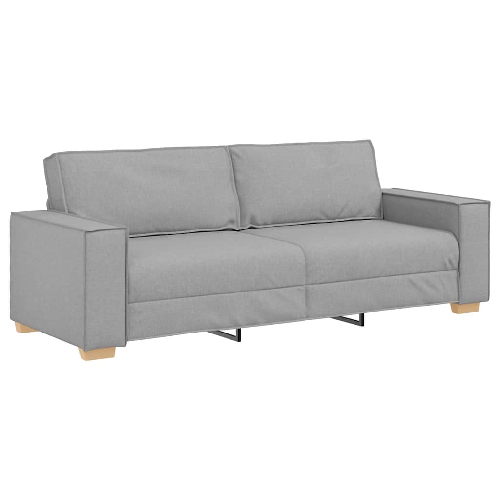 vidaXL Sofa 3 szt. Szary chmur Tkanina lniana