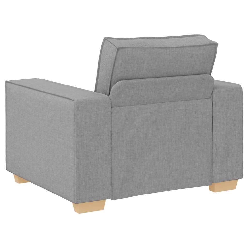 vidaXL Sofa 3 szt. Szary chmur Tkanina lniana