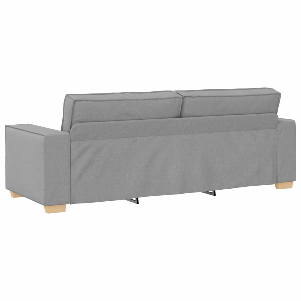 vidaXL Sofa 3 szt. Szary chmur Tkanina lniana