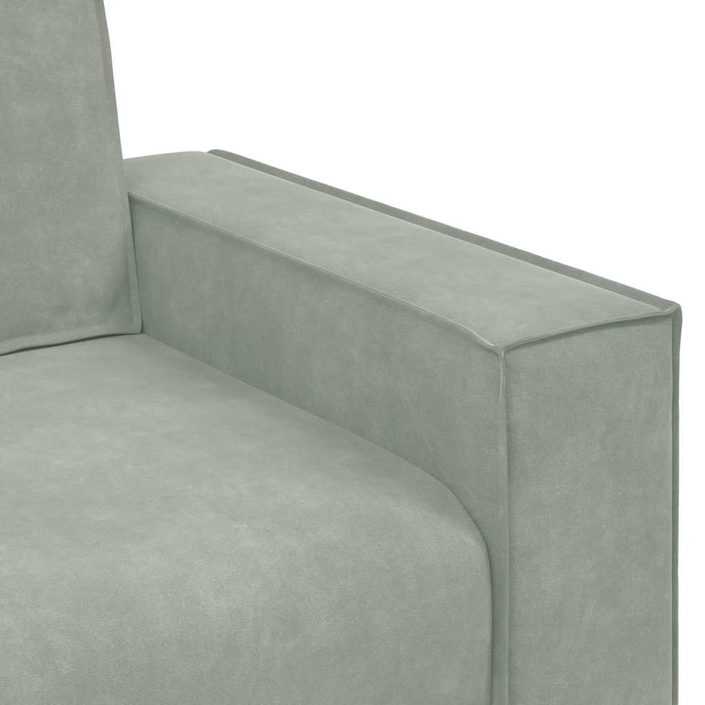 vidaXL Sofa 3 szt. Jasnoszary Tkanina lniana