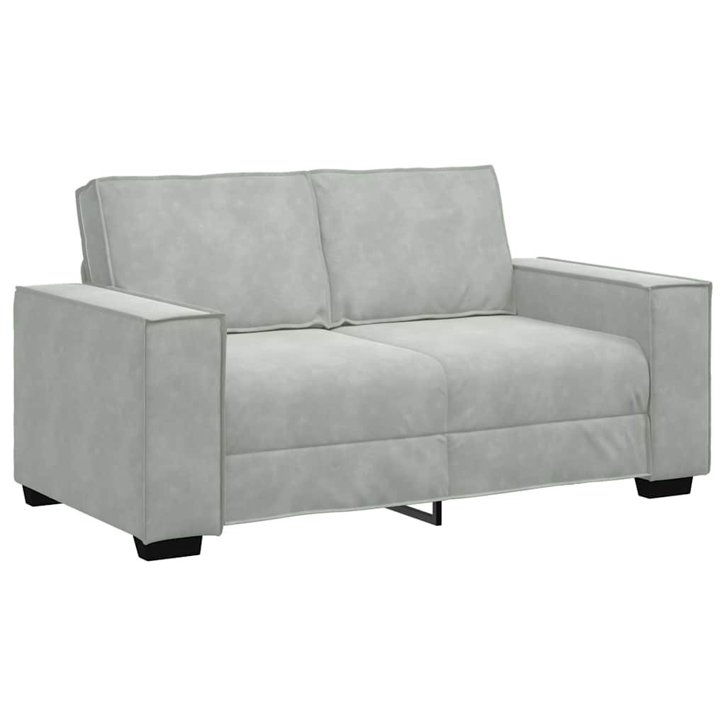 vidaXL Sofa 3 szt. Jasnoszary Tkanina lniana