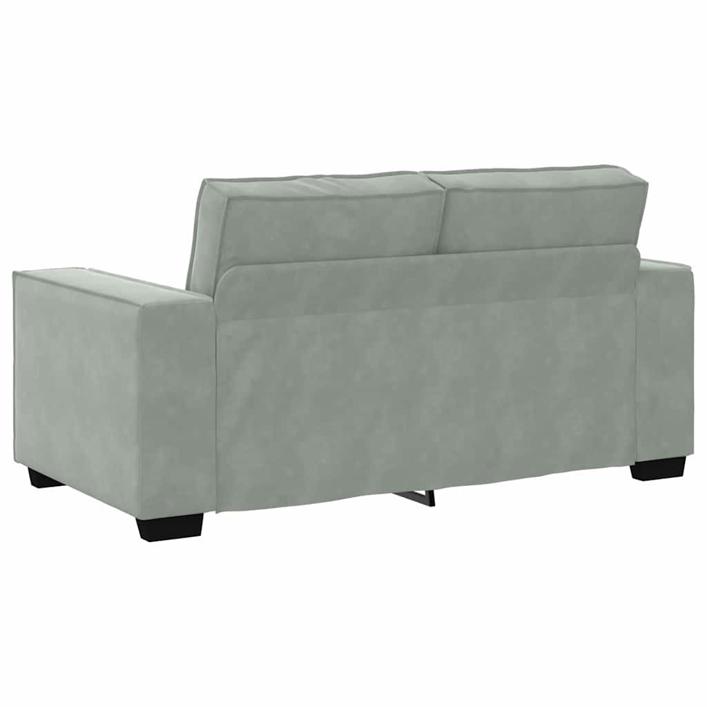 vidaXL Sofa 3 szt. Jasnoszary Tkanina lniana