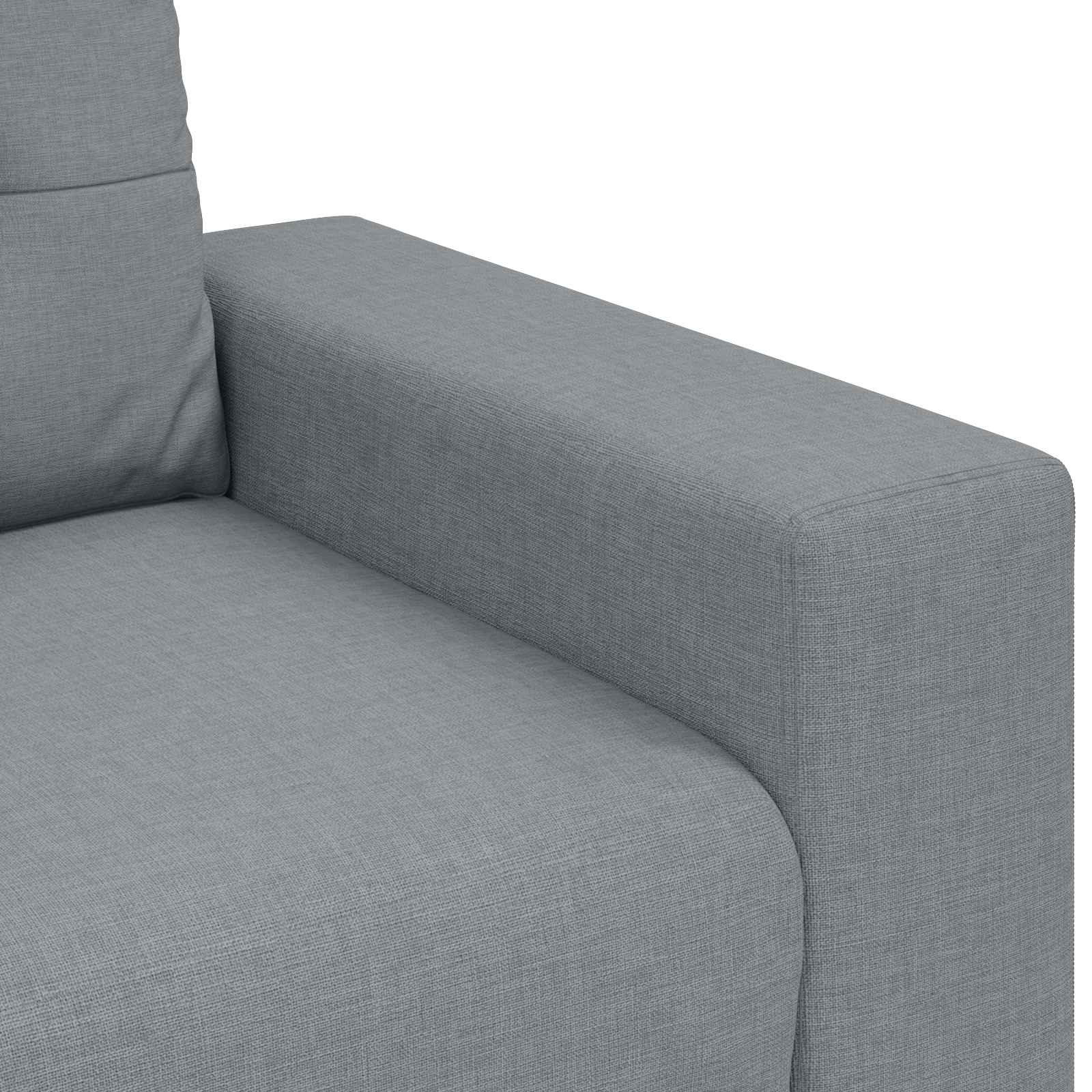 vidaXL Sofa 3 szt. Jasnoszary Tkanina lniana
