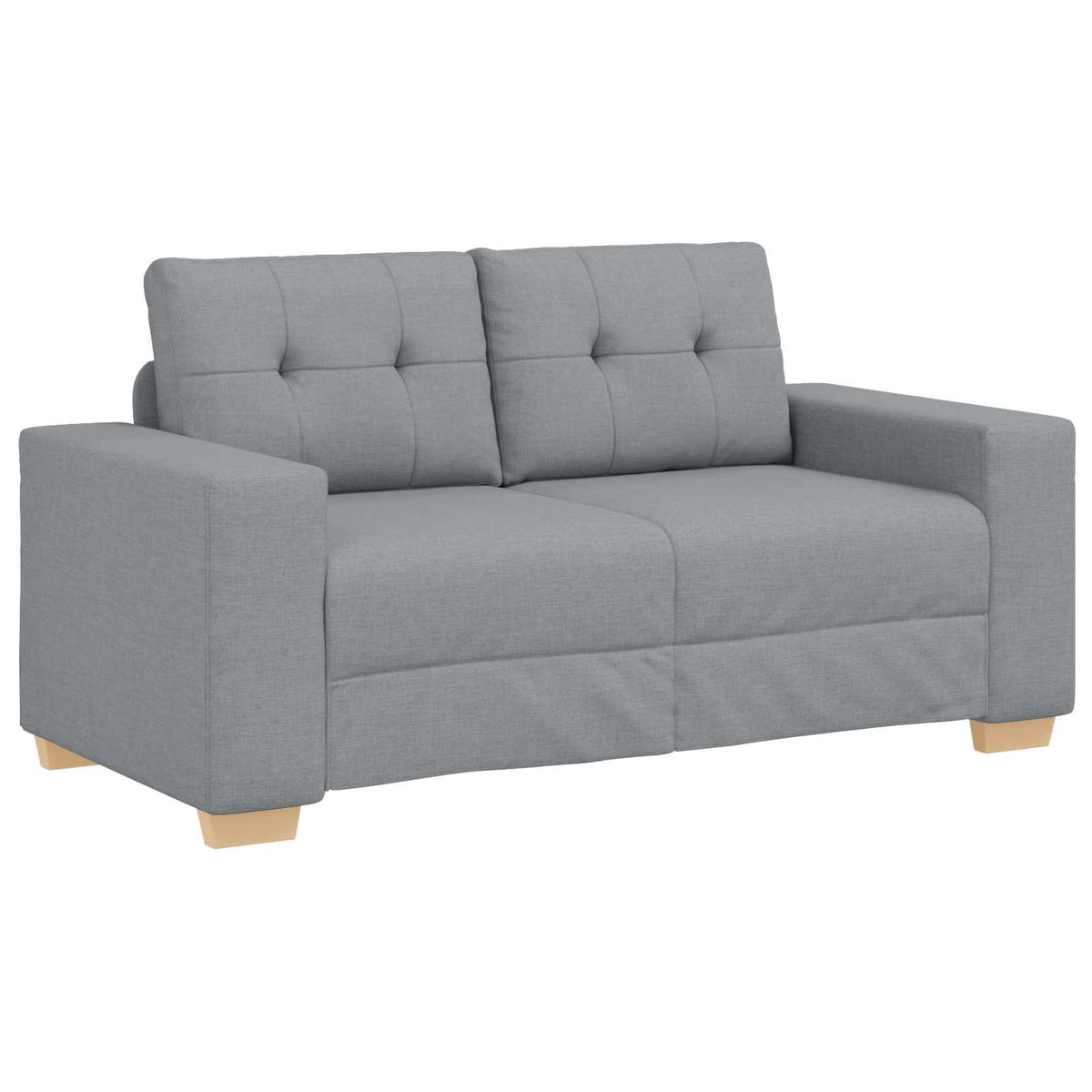vidaXL Sofa 3 szt. Jasnoszary Tkanina lniana