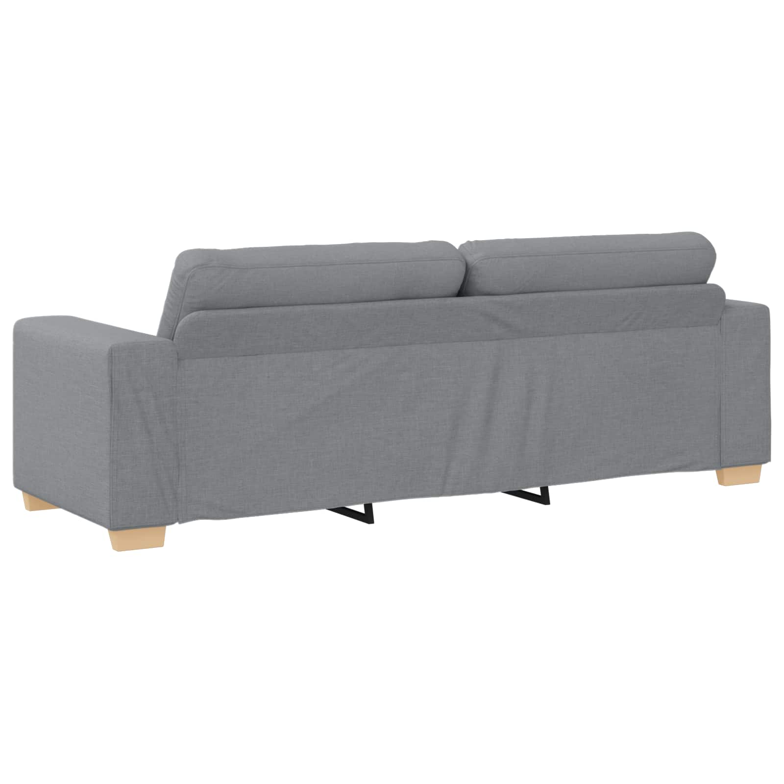 vidaXL Sofa 3 szt. Jasnoszary Tkanina lniana
