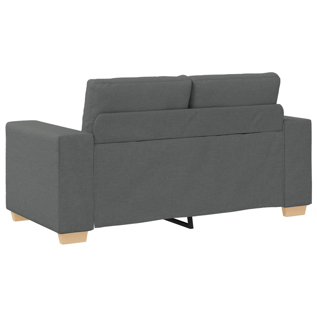 vidaXL Sofa 3 pcs Ciemnoszary 221 x 80 x 80 cm Tkanina lniana