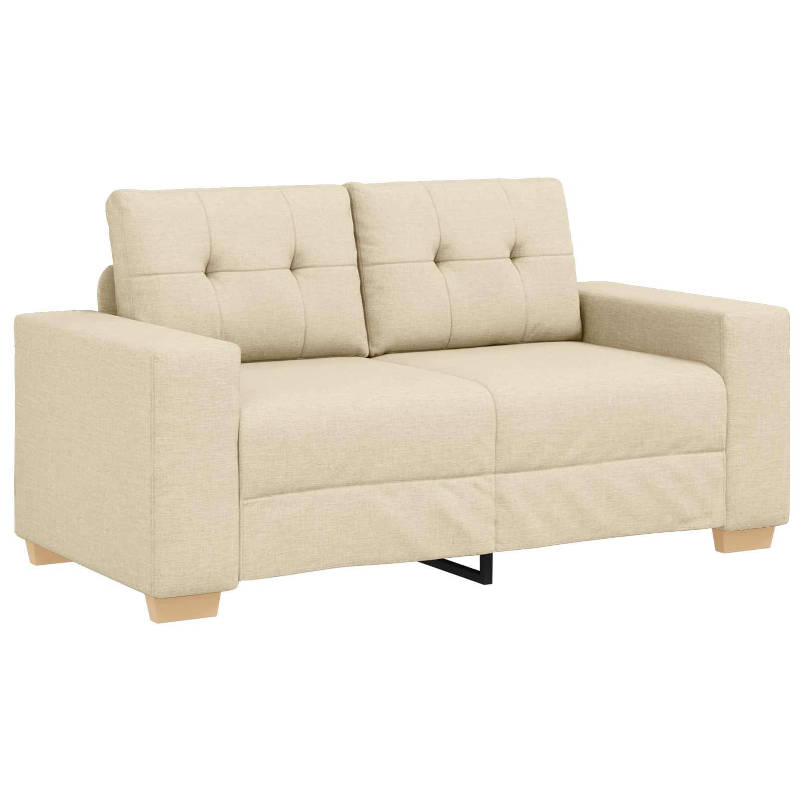 vidaXL Sofa 3 pcs Kremowy 221 x 80 x 80 cm Tkanina lniana
