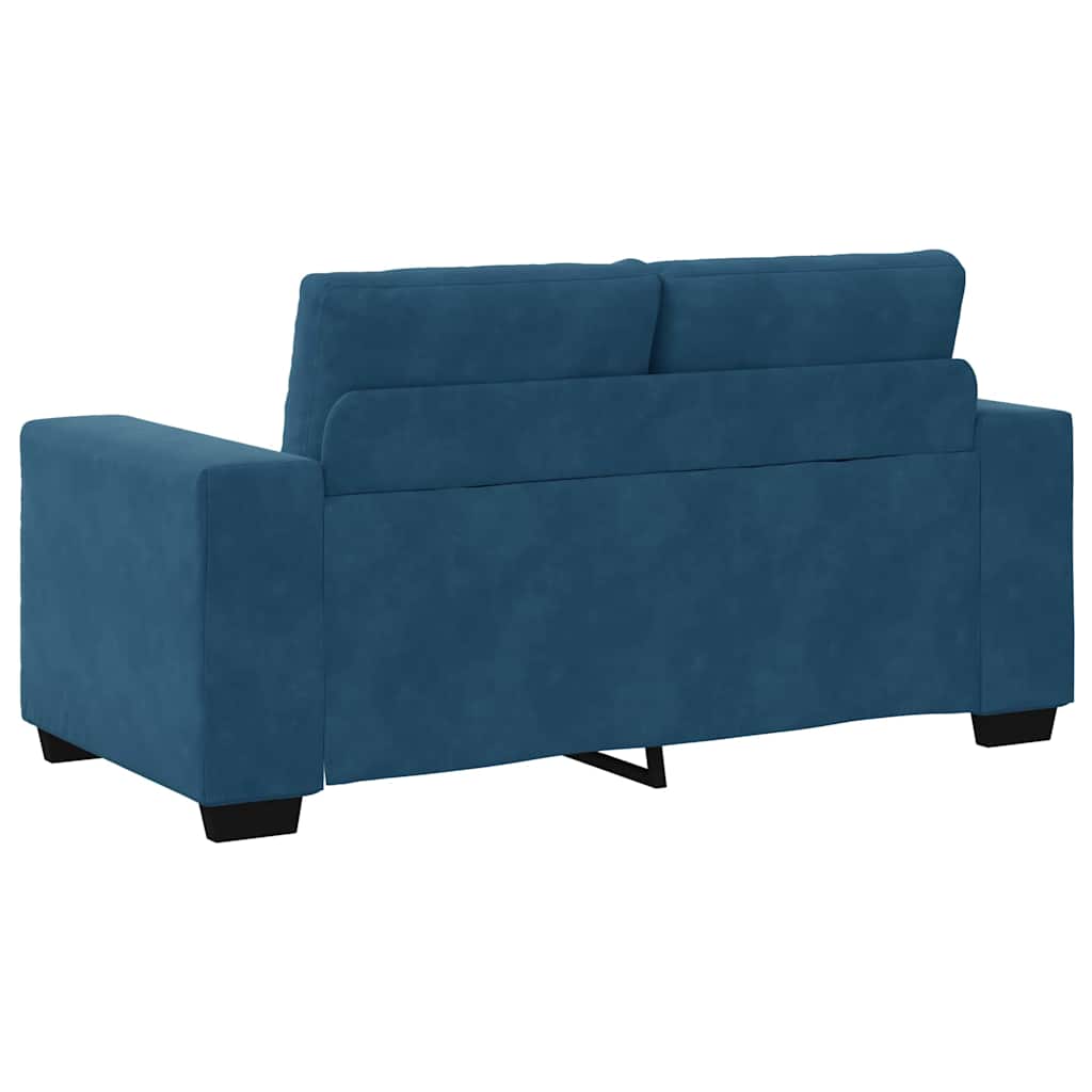vidaXL Zestaw Sof 3 pcs Niebieski 221 x 80 x 80 cm Aksamit