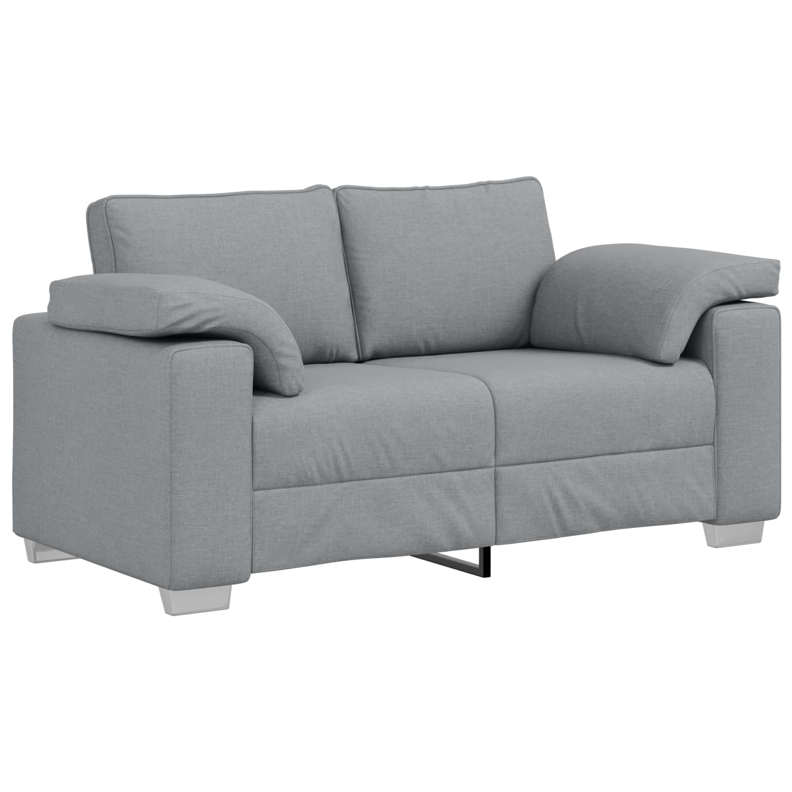 vidaXL Sofa 3 pcs Jasnoszary 219 x 80 x 82 cm Tkanina lniana