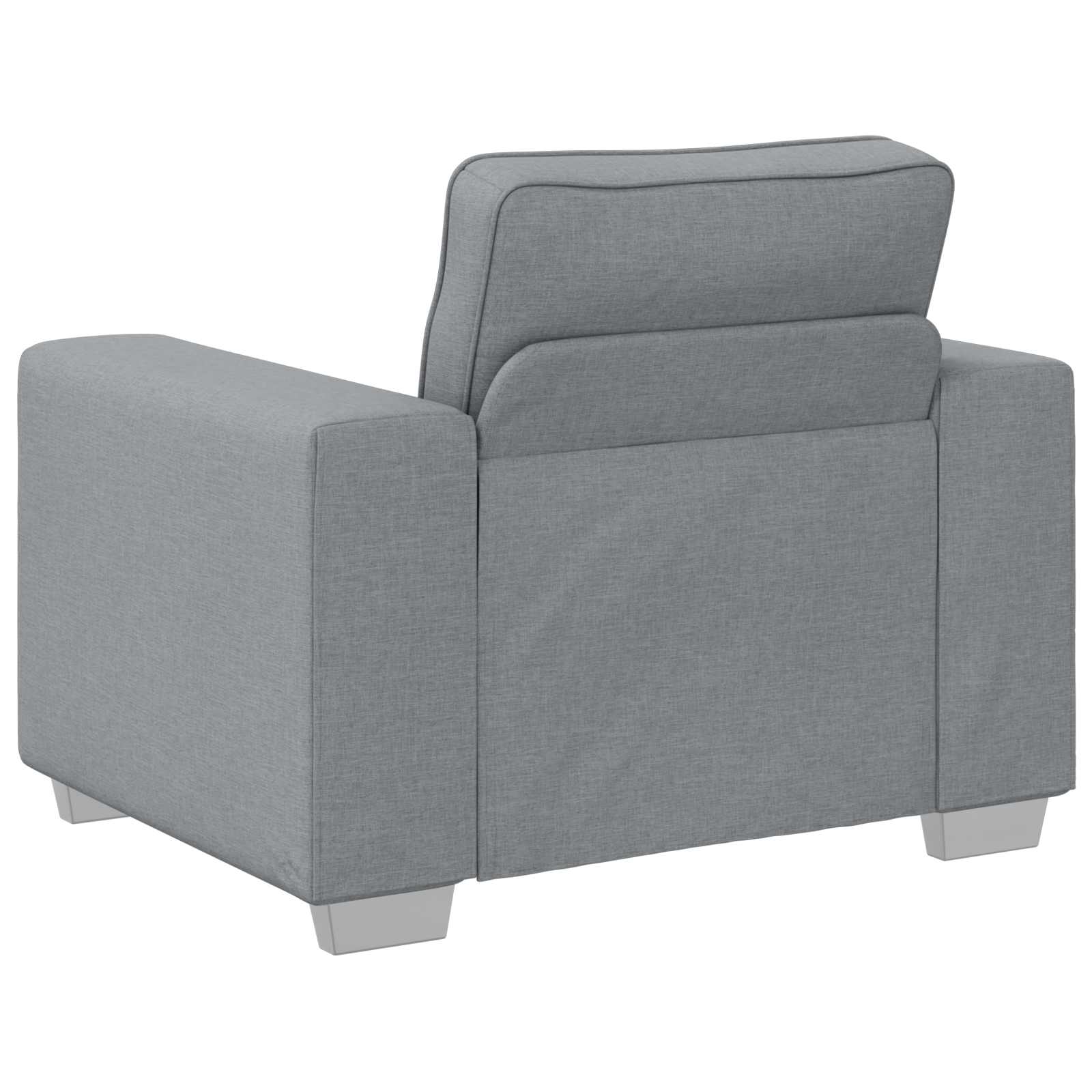 vidaXL Sofa 3 pcs Jasnoszary 219 x 80 x 82 cm Tkanina lniana