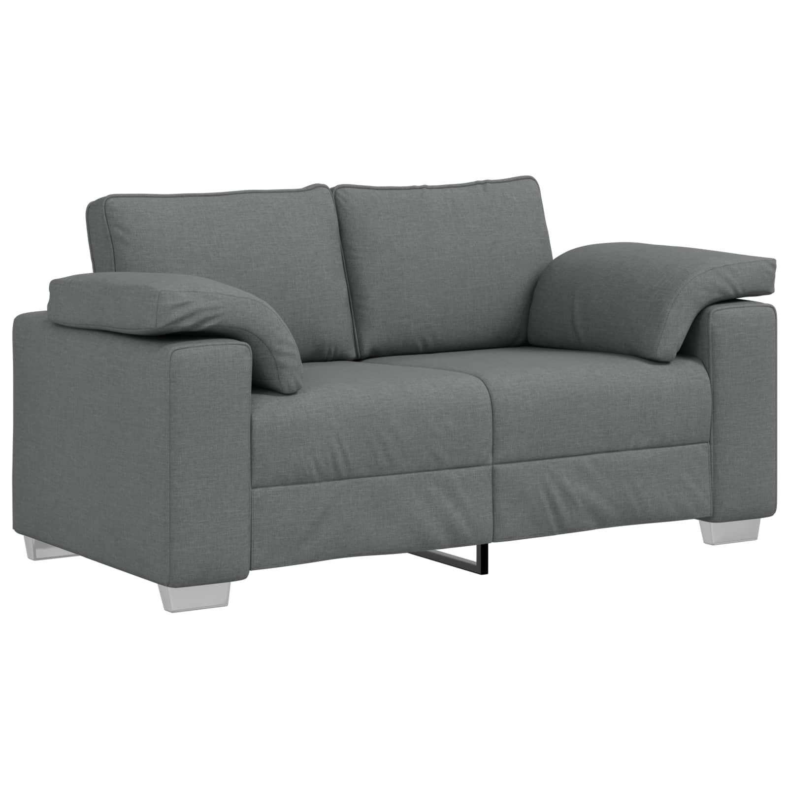 vidaXL Sofa 3 pcs Ciemnoszary 219 x 80 x 82 cm Tkanina lniana