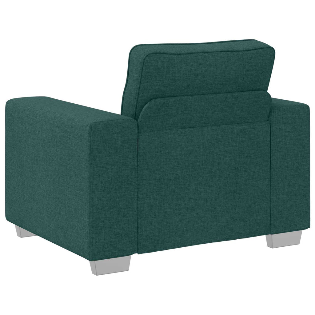 vidaXL Sofa 3 pcs Ciemna zieleń 219 x 80 x 82 cm Tkanina lniana