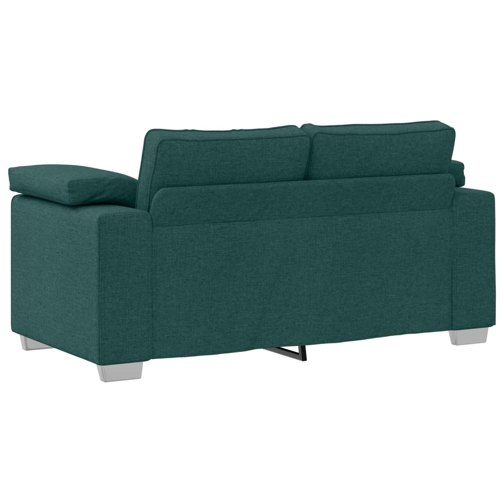 vidaXL Sofa 3 pcs Ciemna zieleń 219 x 80 x 82 cm Tkanina lniana