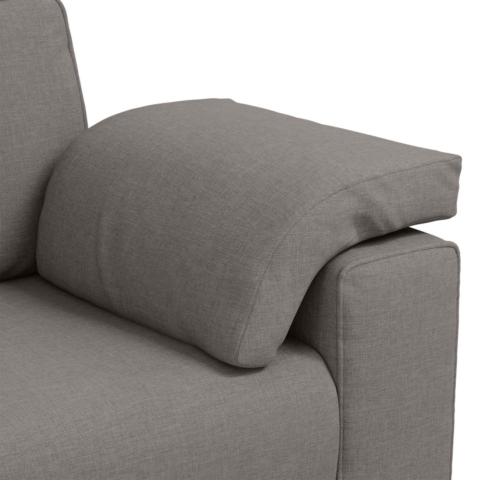 vidaXL Sofa 3 pcs Ciemnoszary 219 x 80 x 82 cm Tkanina lniana
