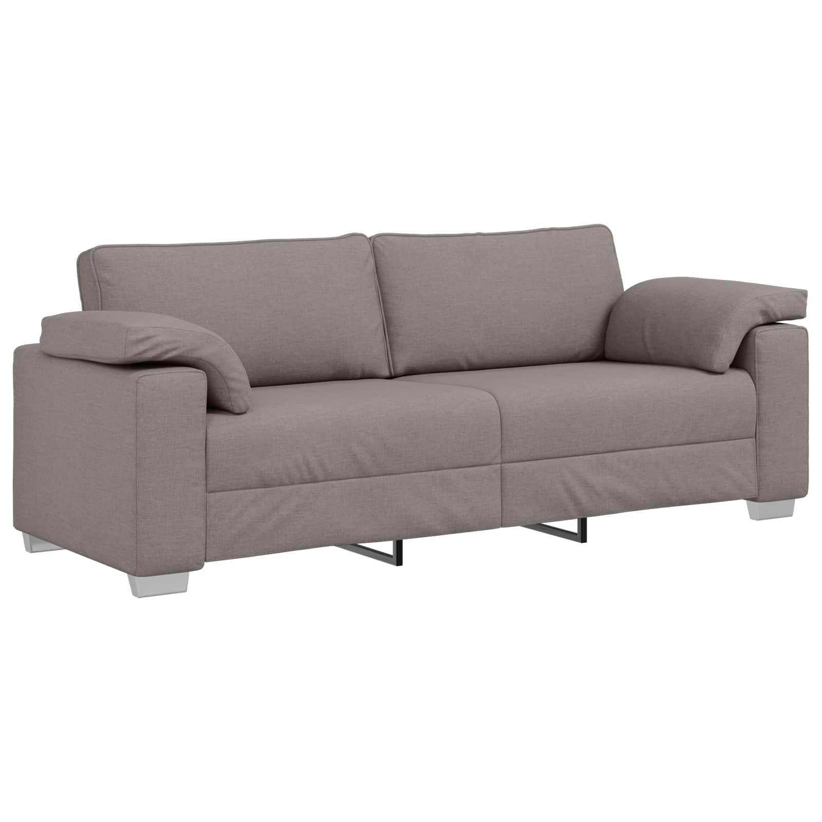 vidaXL Sofa 3 pcs Ciemnoszary 219 x 80 x 82 cm Tkanina lniana