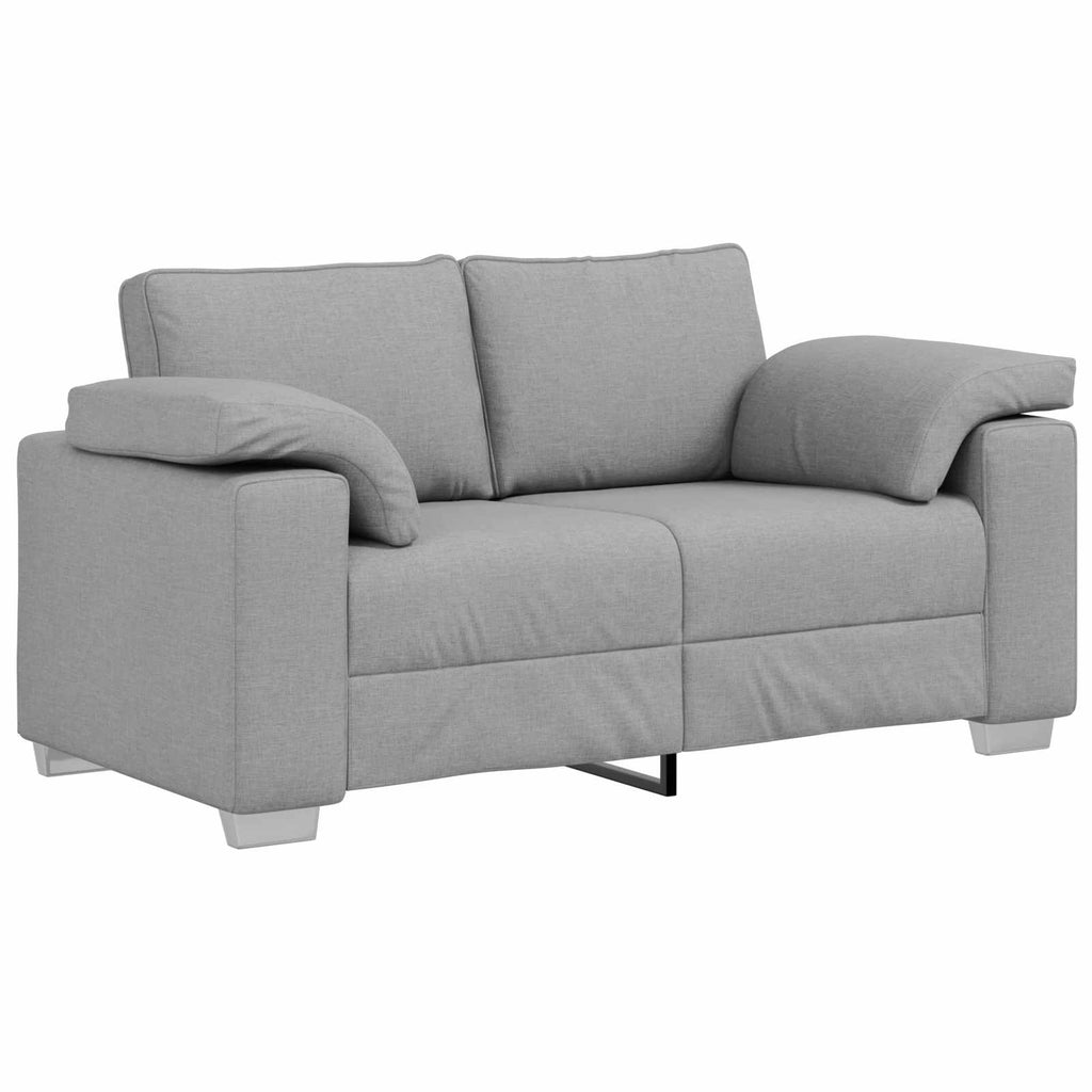 vidaXL Sofa 3 szt. Szary chmur Tkanina lniana