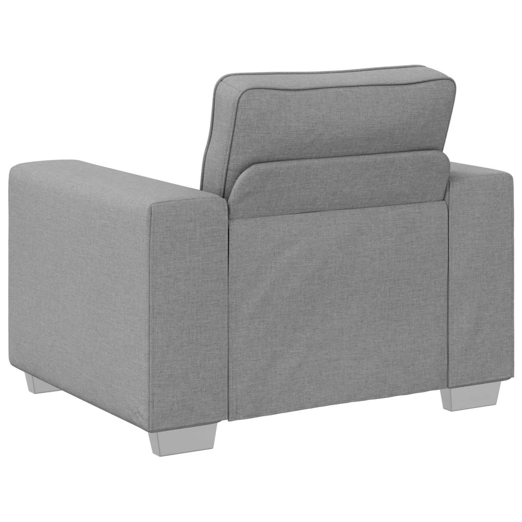 vidaXL Sofa 3 szt. Szary chmur Tkanina lniana
