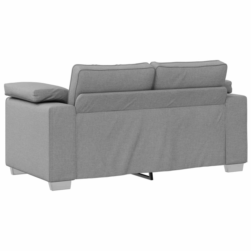 vidaXL Sofa 3 szt. Szary chmur Tkanina lniana