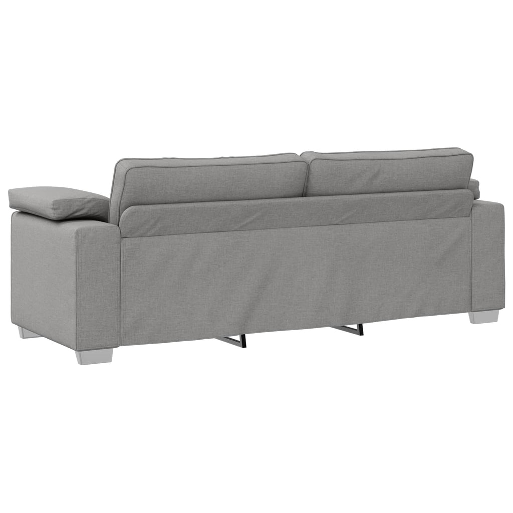 vidaXL Sofa 3 szt. Szary chmur Tkanina lniana