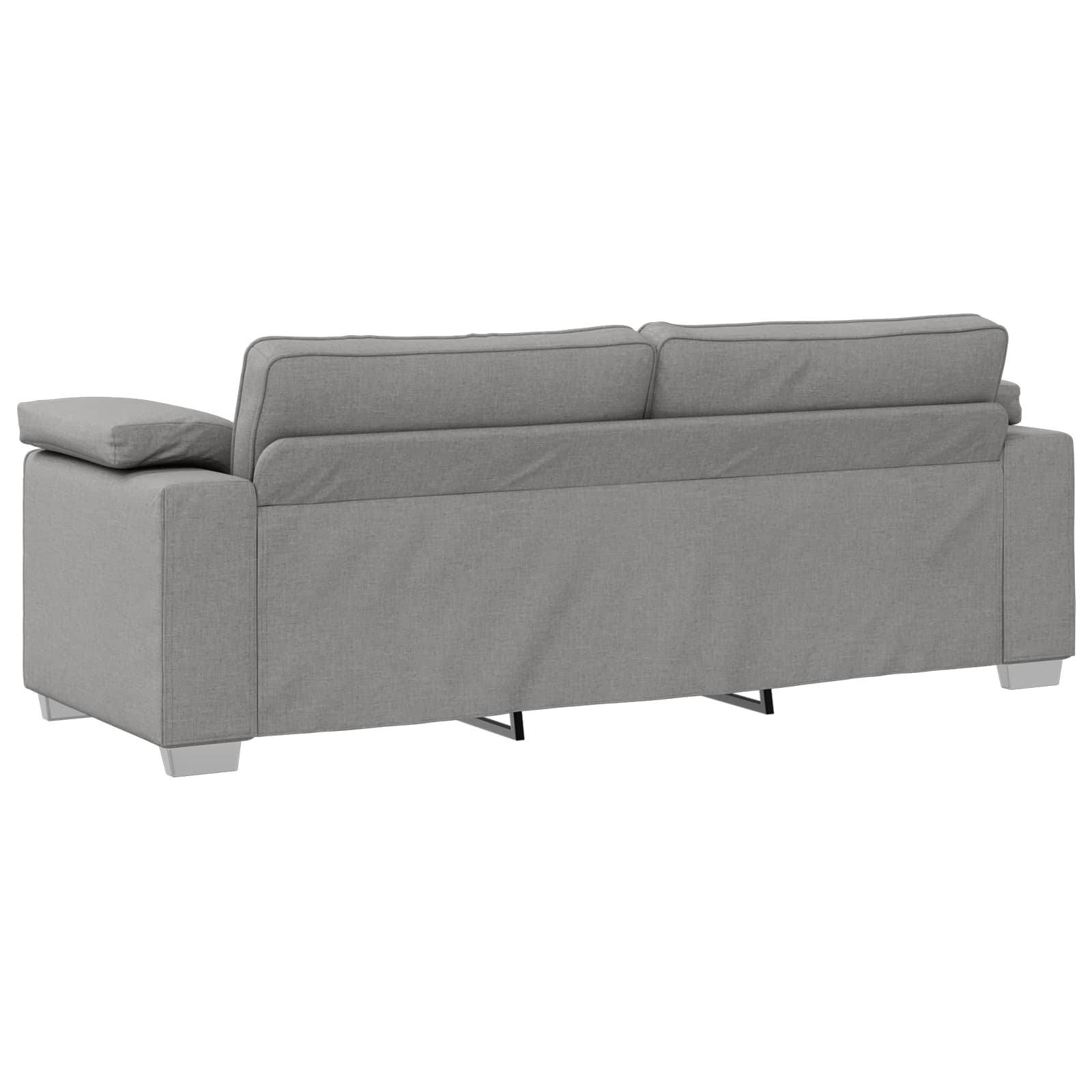 vidaXL Sofa 3 szt. Szary chmur Tkanina lniana