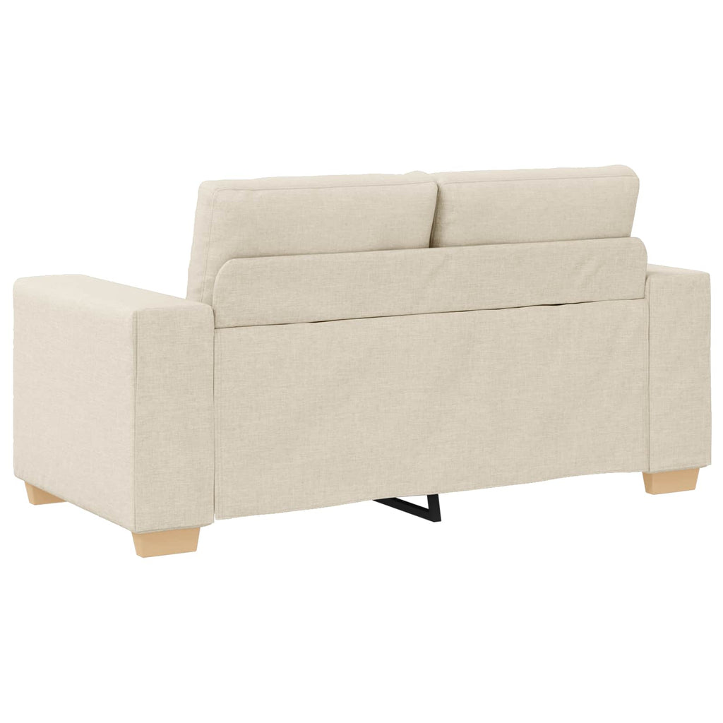 vidaXL Sofa 2 szt. Beżowy Tkanina lniana
