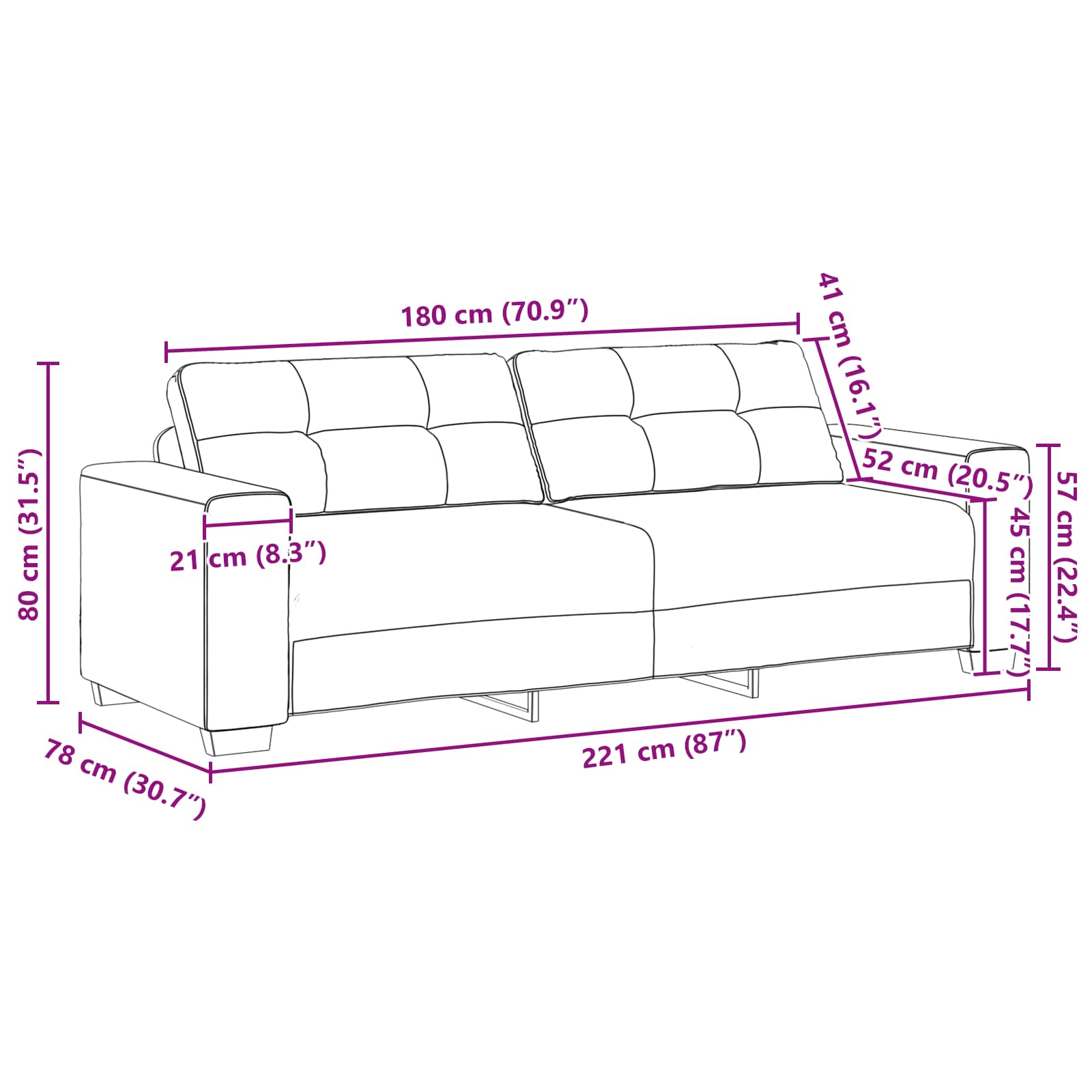 vidaXL Sofa 2 szt. Beżowy Tkanina lniana