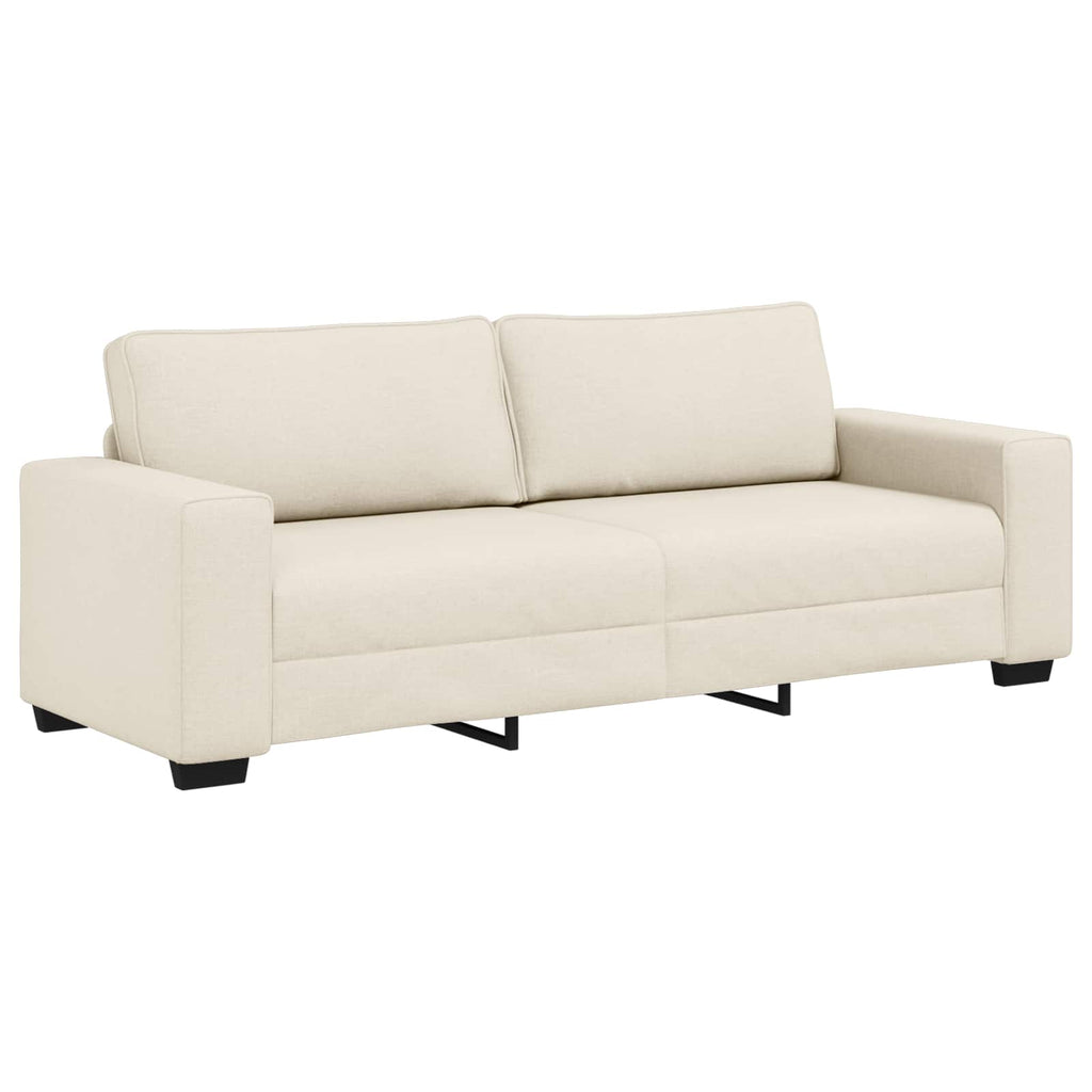 vidaXL Sofa 2 pcs Beżowy 221 x 80 x 82 cm Tkanina lniana