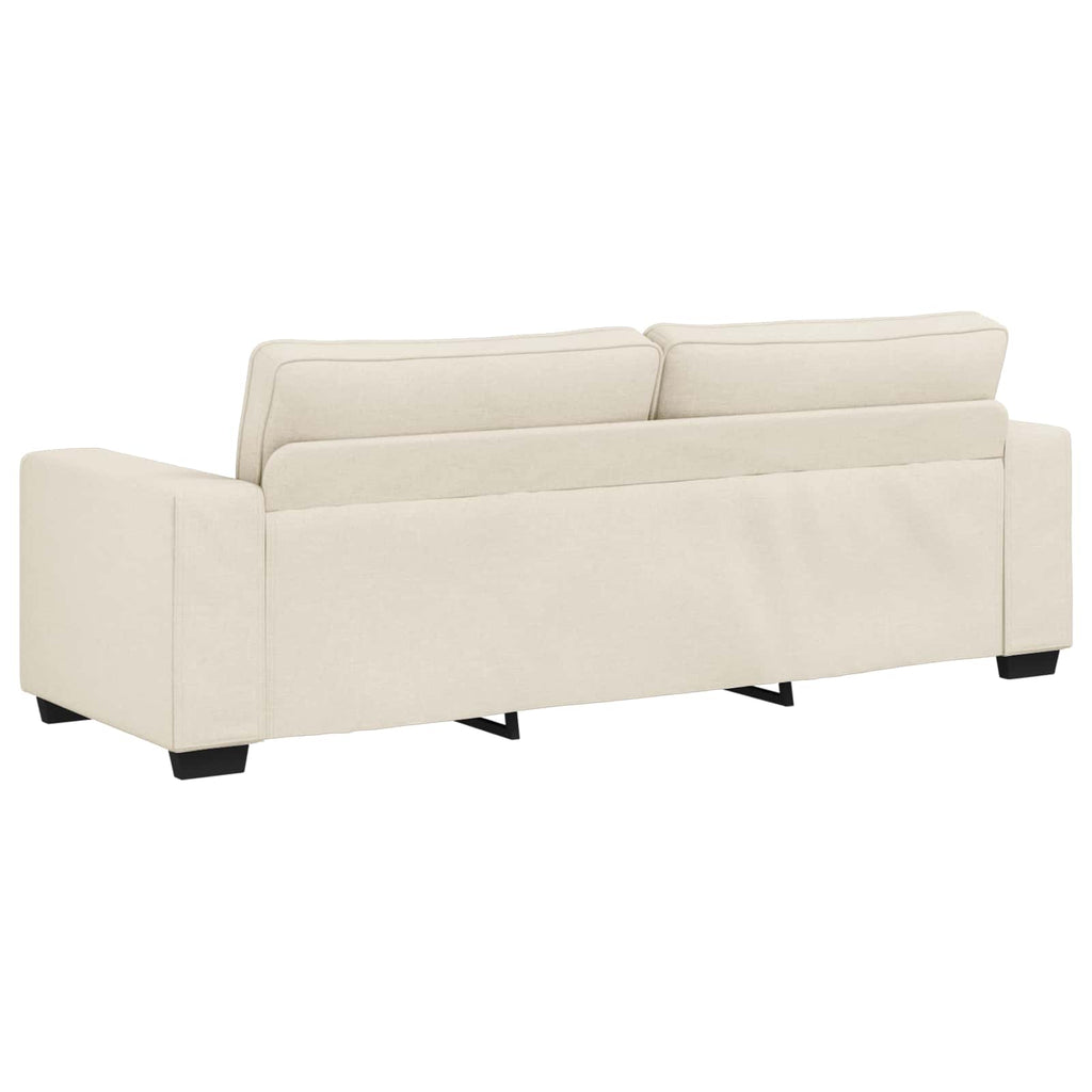 vidaXL Sofa 2 pcs Beżowy 221 x 80 x 82 cm Tkanina lniana