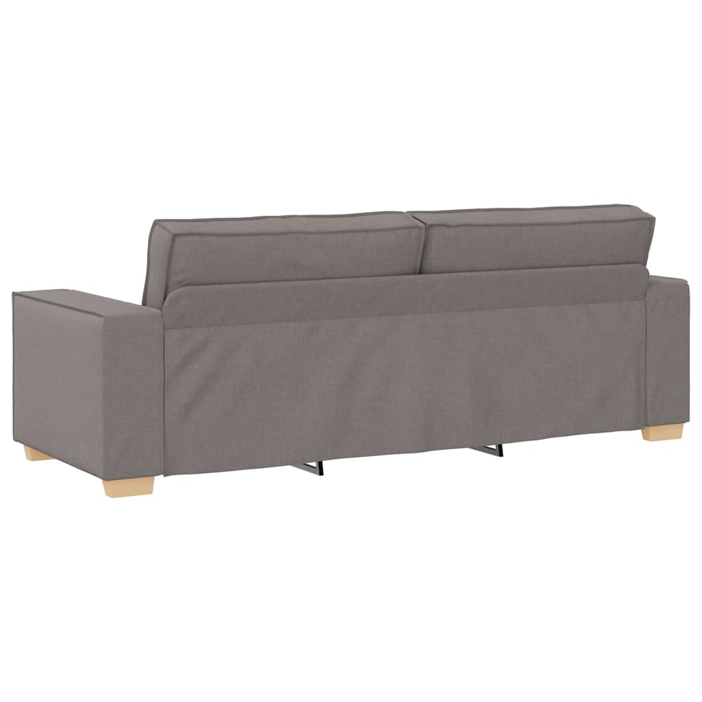 vidaXL 2-częściowy komplet wypoczynkowy z poduszkami, taupe, tkanina