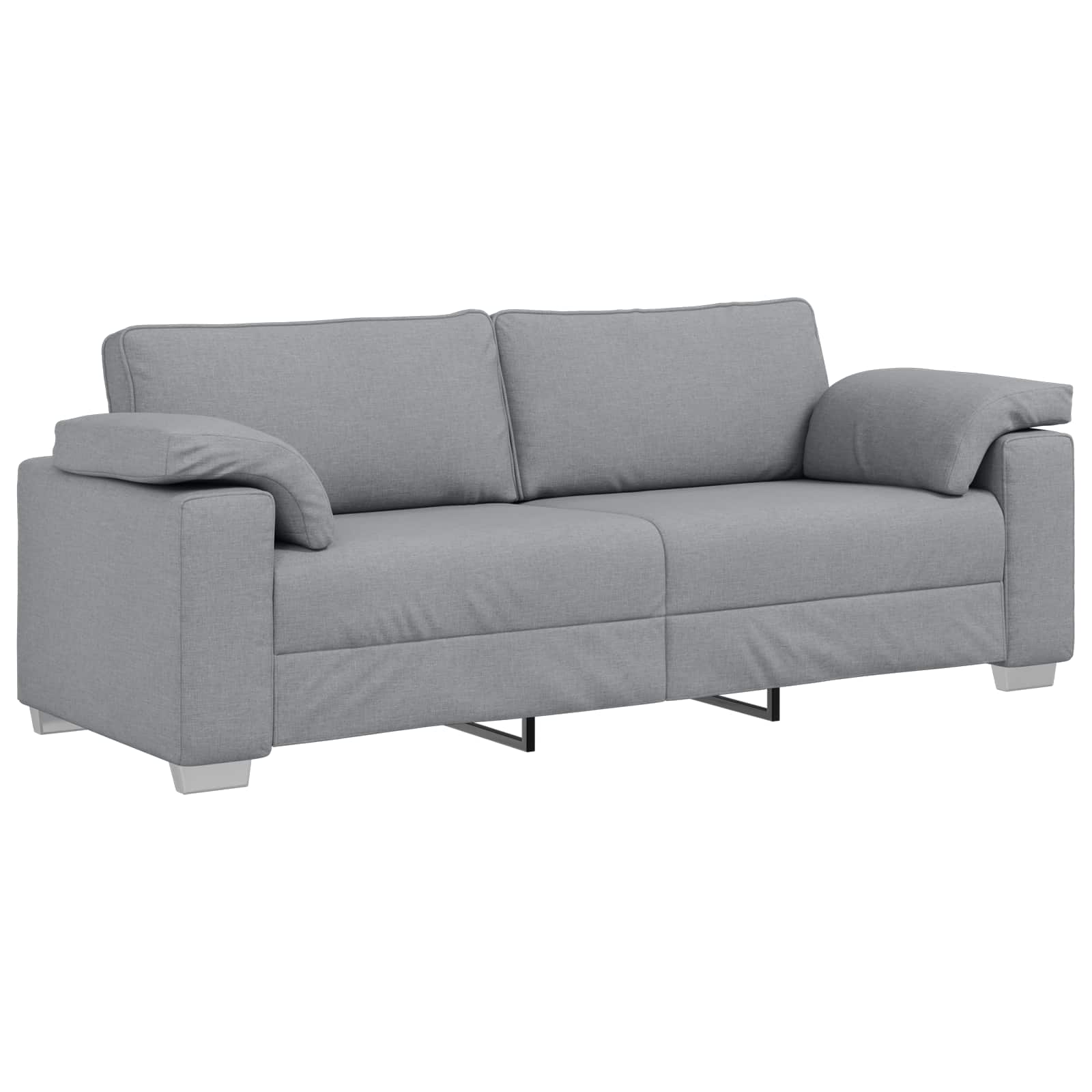 vidaXL Sofa 2 pcs Jasnoszary 219 x 80 x 82 cm tkanina