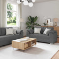 vidaXL Sofa 2 pcs Ciemnoszary 219 x 80 x 82 cm tkanina