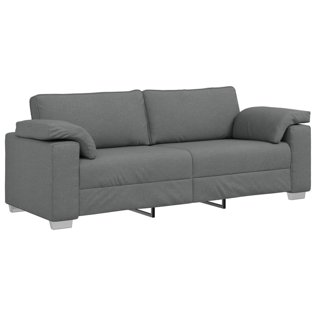 vidaXL Sofa 2 pcs Ciemnoszary 219 x 80 x 82 cm tkanina
