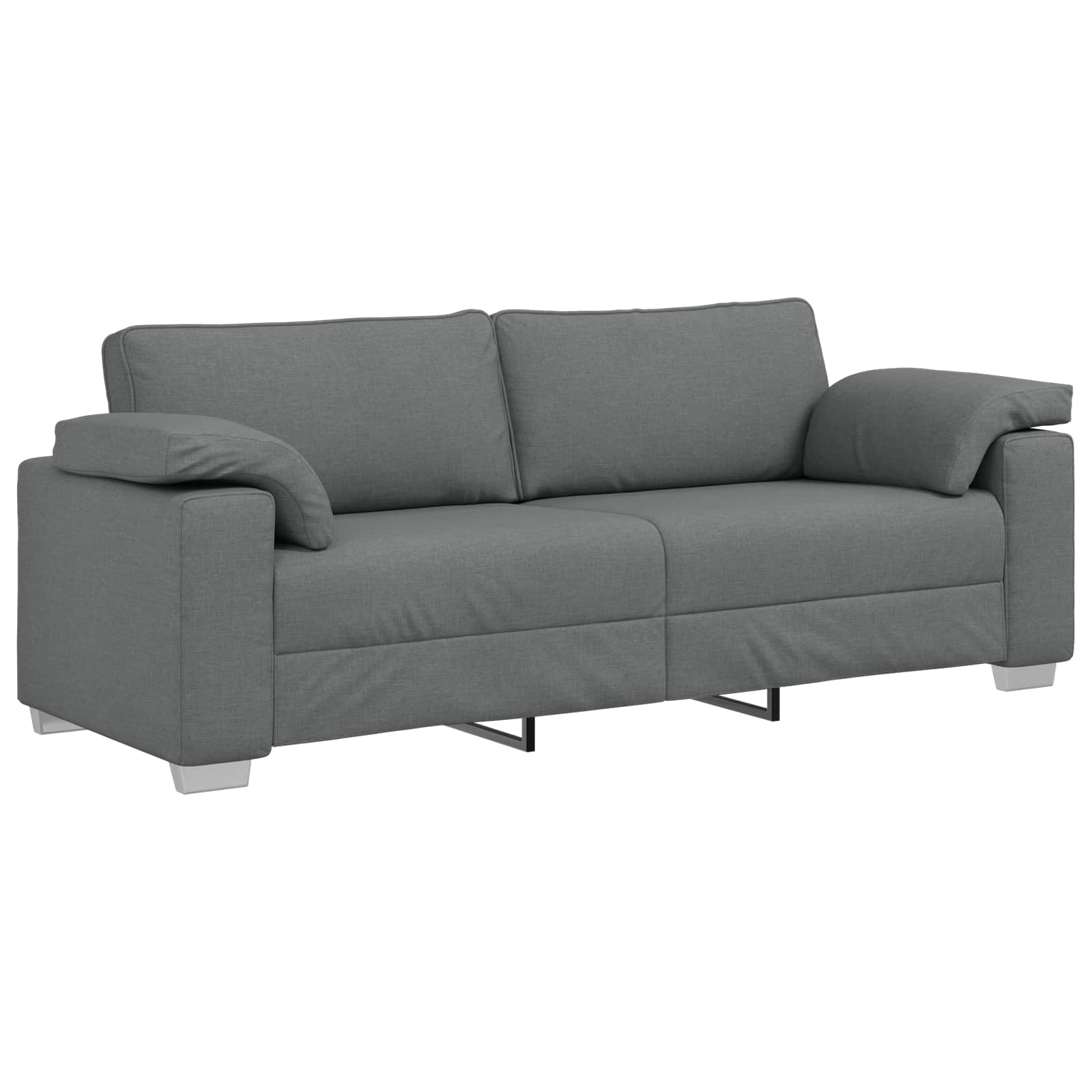 vidaXL Sofa 2 pcs Ciemnoszary 219 x 80 x 82 cm tkanina