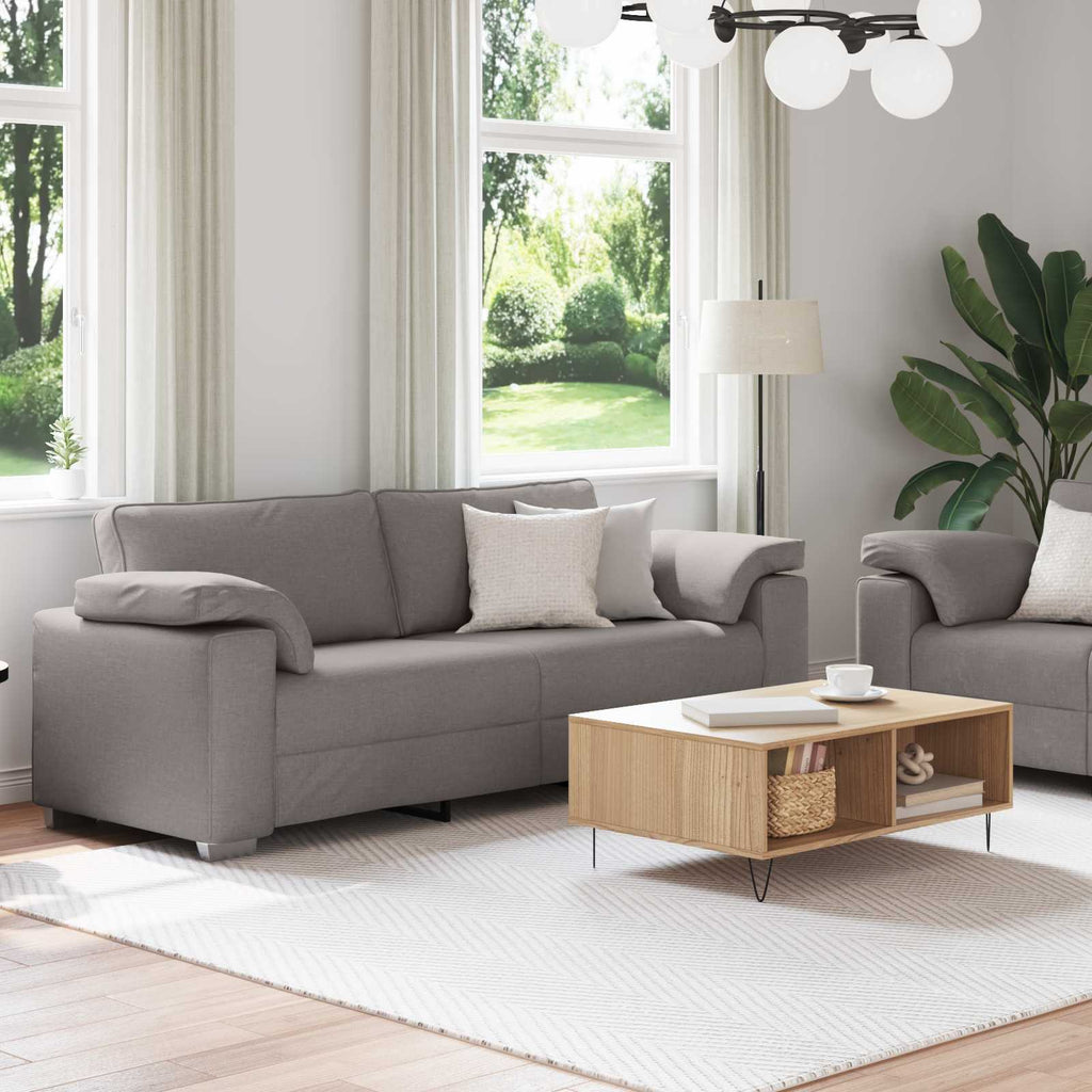 vidaXL Sofa 2 pcs Ciemnoszary 219 x 80 x 82 cm tkanina